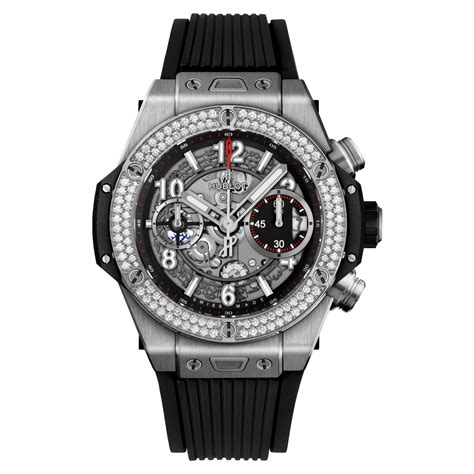 hublot herrenuhr mit diamanten|Big Bang Unico Titanium Diamonds 44 mm .